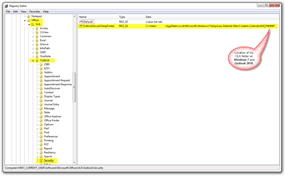 Umístění složky OLK pro Windows 7 a Outlook 2010
