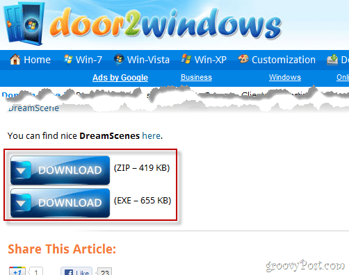 Jak nainstalovat DreamScene na Windows 7