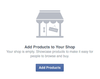 přidejte produkty do facebookového obchodu