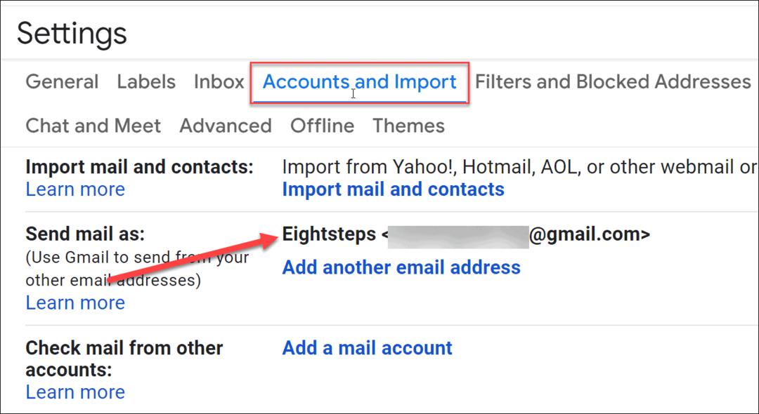 Jak změnit jméno v Gmailu