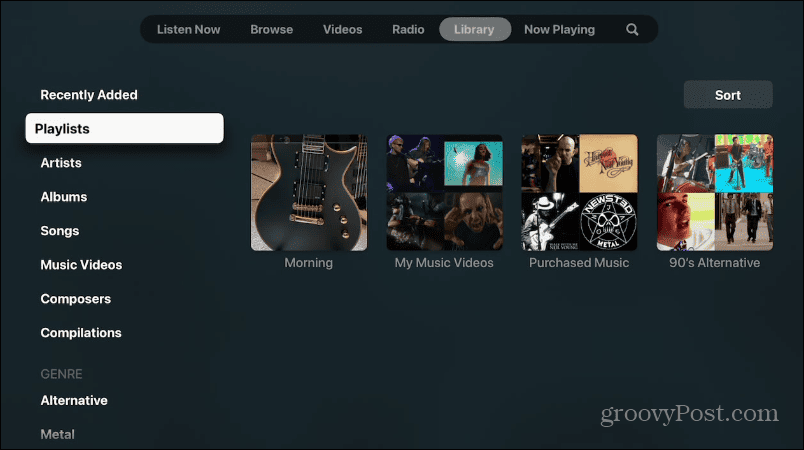 Seznamy videí na Apple Music