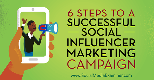 6 kroků k úspěšné marketingové kampani sociálních vlivů Juliet Carnoy na zkoušce na sociálních médiích.