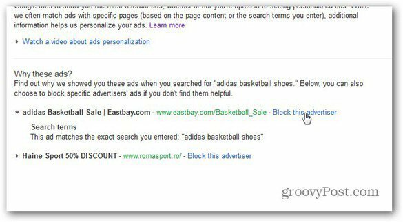 google reklamy blokují inzerenta