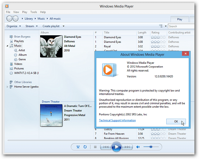 Kde je Windows Media Player v systému Windows 8?