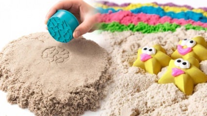 Výroba kinetického písku pro děti! Jak si vyrobit praktický (měsíční písek) kinetický písek doma?