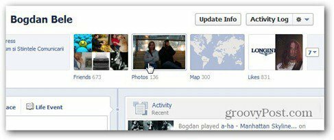 pracovní plocha pro synchronizaci fotografií na facebooku