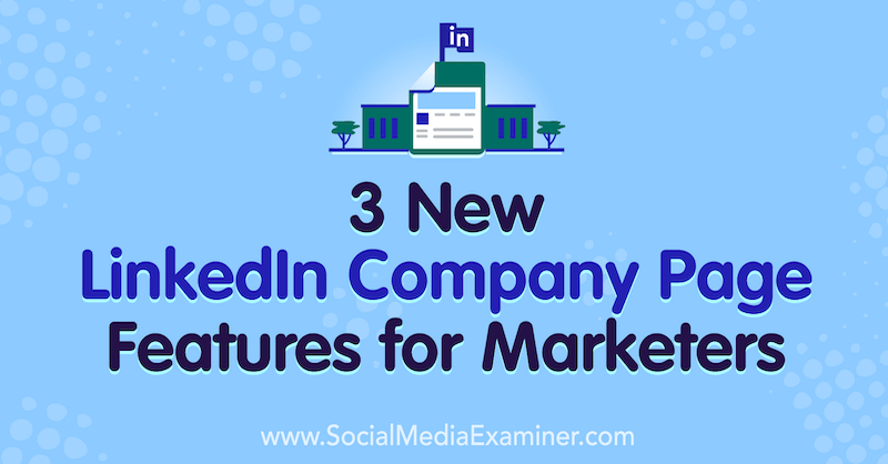 3 Nové funkce na stránce společnosti LinkedIn pro obchodníky, Louise Brogan v průzkumu sociálních médií.