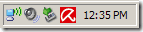 Aktivní bezdrátová ikona na hlavním panelu Windows XP:: groovyPost.com