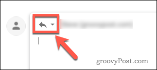 Výběr typu odpovědi v Gmailu