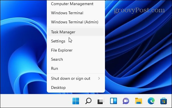 otevřít správce úloh Windows 11