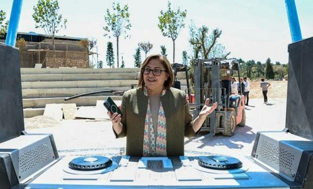 Fatma Şahin oznámila nový festivalový park Gaziantep takto: "Pokud chcete, můžete si ho navrhnout sami..."