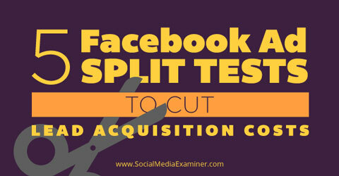 pět testů rozdělení facebookových reklam