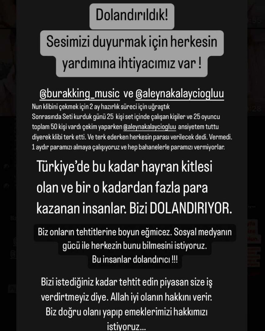 Obvinění z podvodu proti Buraku Kingovi a Aleyně Kalaycıoğlu