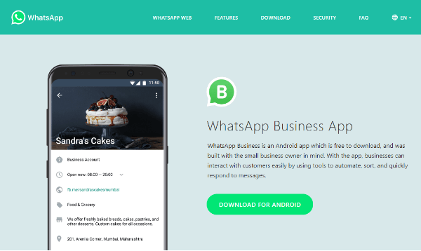 WhatsApp představil WhatsApp Business, novou aplikaci, která firmám a zákazníkům usnadní připojení a chatování.