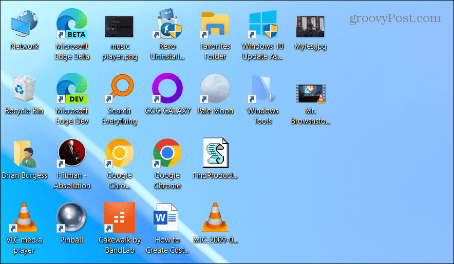 obnovit ikony na ploše systému Windows