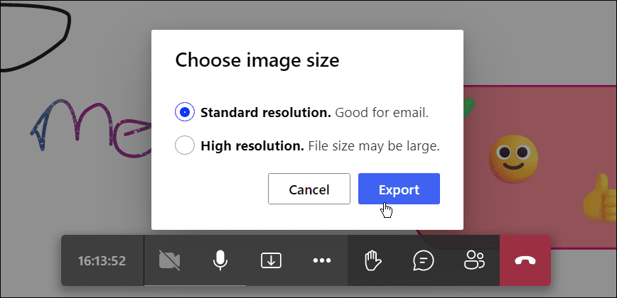 exportovat velikost obrázku 