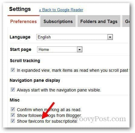 Jak povolit favicons v Google Reader