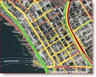 Google přidává dopravní podmínky pro Arterials v Mapách Google