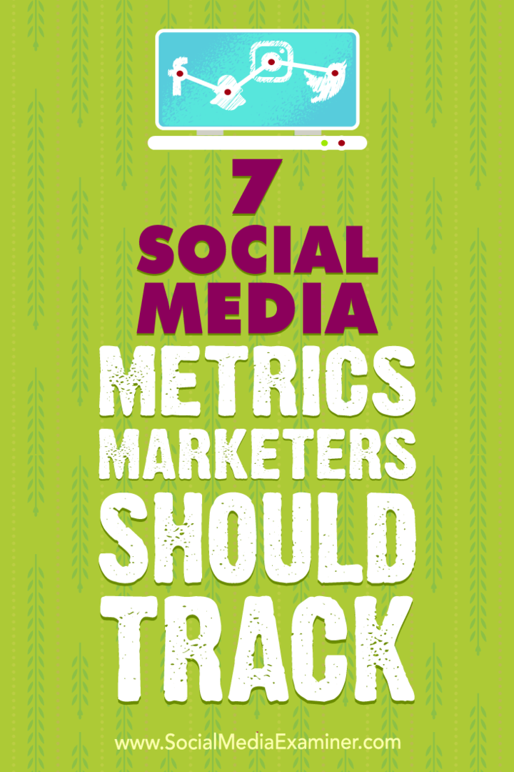 Sedm metrik sociálních médií, které by měli obchodníci sledovat: zkoušející sociálních médií