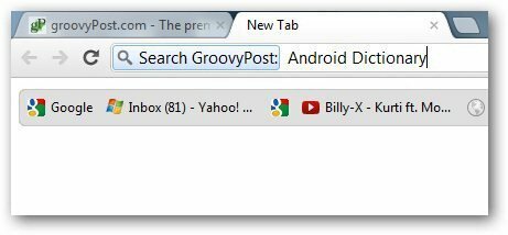 Vyhledávače Chrome 6