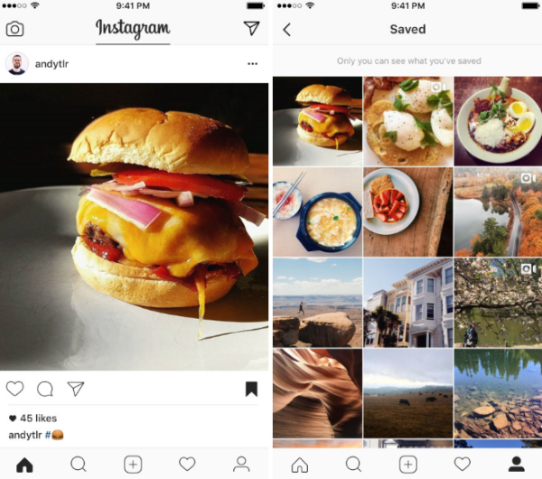 Instagram uložené příspěvky jsou nyní k dispozici jako součást Instagramu verze 10.2 pro iOS i Android.