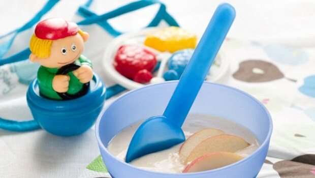 Ovocné pyré recept s jogurtem pro děti