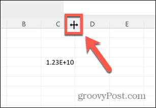 šířka sloupce excel