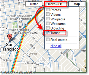 jak povolit google tranzitní mapy