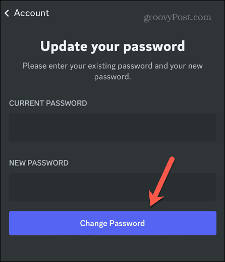neshoda změnit heslo