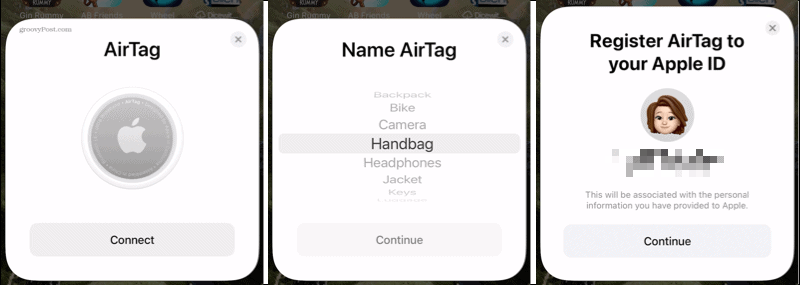 Připojte AirTag k iPhone