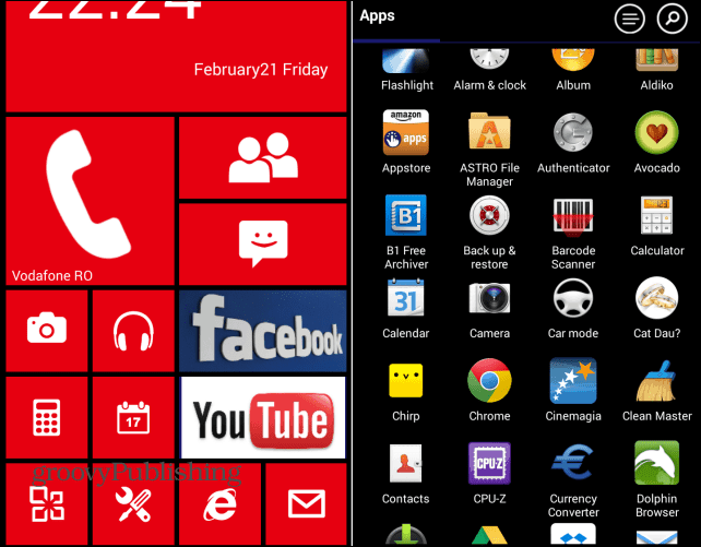 Nechte Android vypadat jako Windows Phone s Launcherem 8