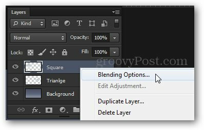 možnosti prolnutí přístup z kontextového menu photoshop tutoriálu