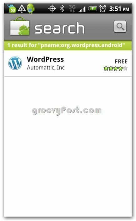 Wordpress by Automattic v obchodě Android