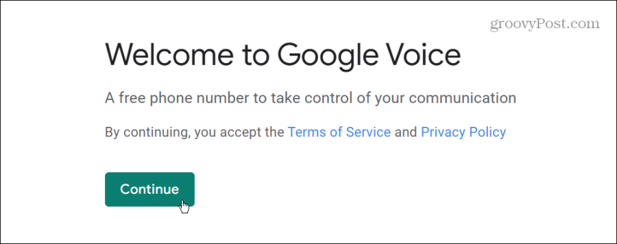 vítejte ve službě Google Voice