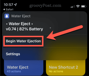 začněte vypouštět vodu, abyste dostali vodu z iphone