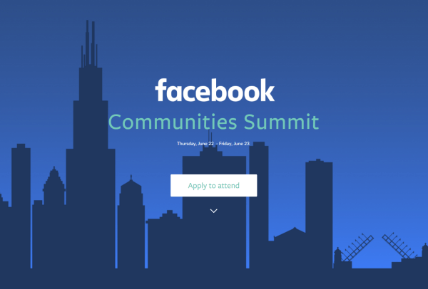 Facebook bude hostit vůbec první summit facebookových komunit 22. a 23. června v Chicagu.