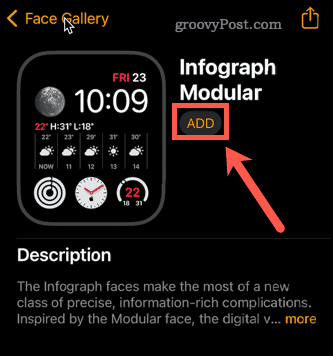 přidat Apple hodinky s obličejem