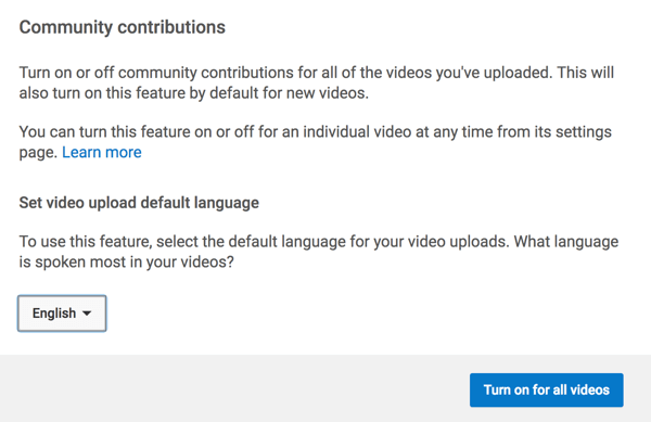 Zapněte funkci, která komunitě YouTube umožňuje překládat titulky za vás.