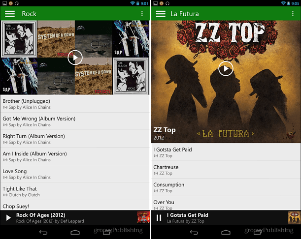 Hudba Xbox pro Android