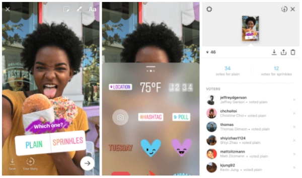 Instagram představil novou interaktivní nálepku, která umožňuje uživatelům klást otázky a vidět výsledky vašich přátel a následovníků při hlasování v reálném čase. 
