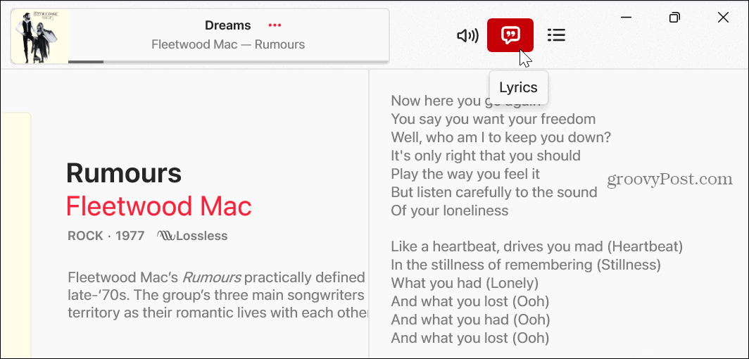 Jak zobrazit texty písní na Apple Music
