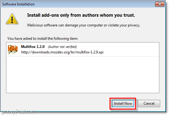 nainstalovat nyní firefox multifox rozšíření