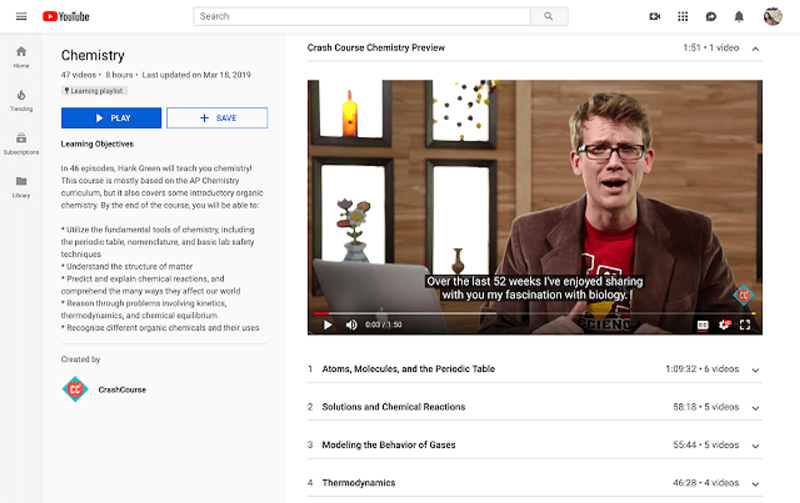 YouTube zavádí výukové seznamy pro učení, aby poskytlo specializované výukové prostředí pro lidi, kteří se na YouTube přicházejí učit.