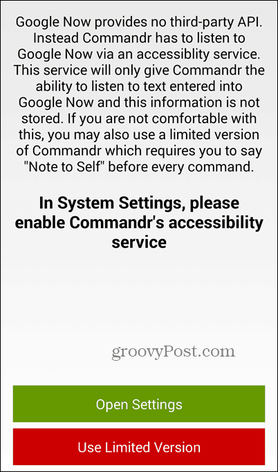 Pomocí Chytrých karet Google a Commandr můžete zapínat a vypínat funkce