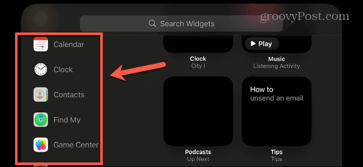 widgety pro pohotovostní režim iphone