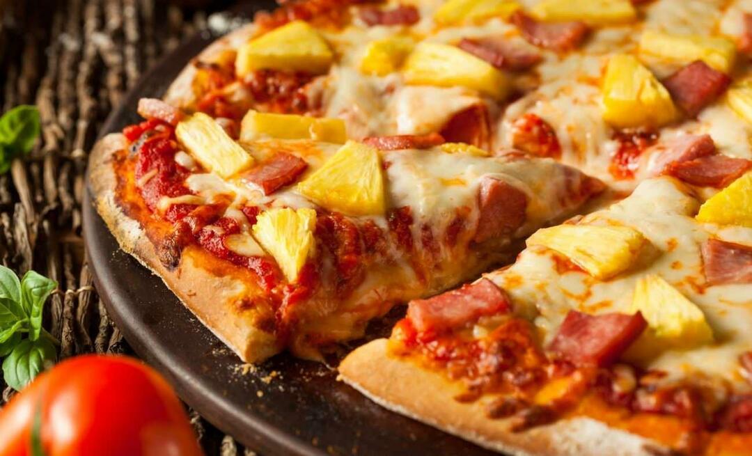 Jak udělat ananasovou pizzu Ve které zemi byla objevena ananasová pizza?