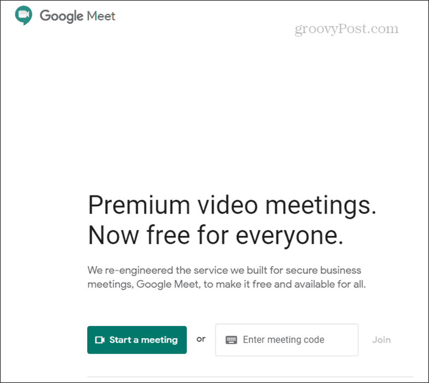 Začněte Google Meet