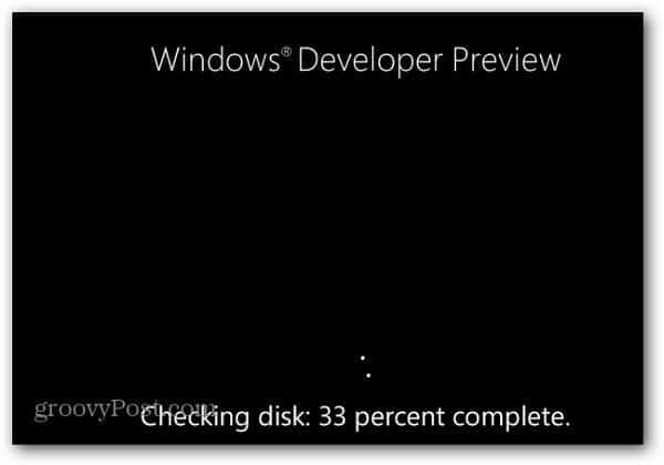 Windows 8 Nová funkce pro kontrolu chyb na disku