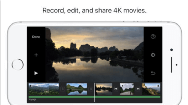 Krátká videa lze upravovat pomocí základního softwaru, jako je iMovie.