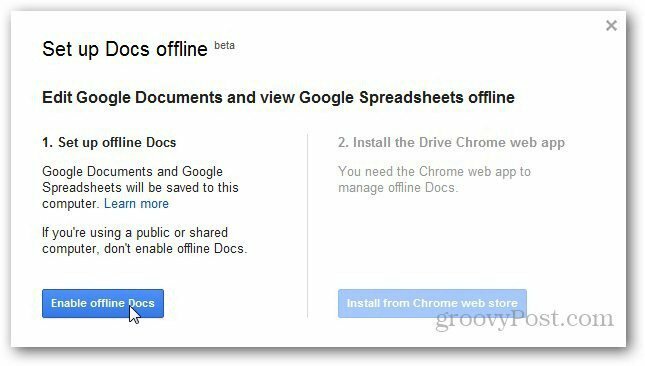 Jak povolit a nastavit dokumenty Google offline
